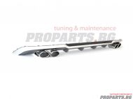 S3 sport diffuser with S3 exhaust tips for Audi A3 Sedan 12-17