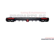 Brabus style rear diffuser for Mercedes Benz S class W222 14-17