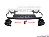 Brabus style rear diffuser for Mercedes Benz S class W222 14-17