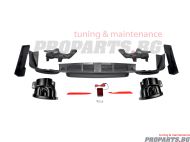 Brabus style rear diffuser for Mercedes Benz S class W222 17-20