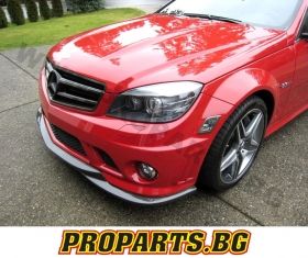 Front lip spoiler for Mercedes W204 C63 AMG 06-12