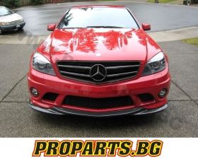 Front lip spoiler for Mercedes W204 C63 AMG 06-12