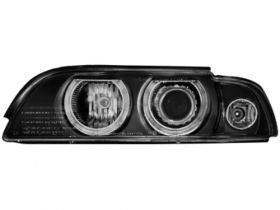  Headlights BMW E39 5er 95-00_2 halo rims_black