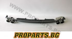 S4 rear decorative diffuser with exhaust tips for Audi A4 B8 08-13