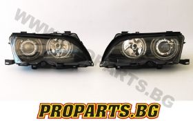 Headlights with projector and CCFL angel eyes for BMW 3er 01-05 4 doors