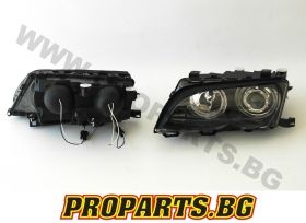 Headlights with projector and CCFL angel eyes for BMW 3er 01-05 4 doors