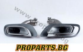 Set of BMW X5 e70 exhaust tips V8 type