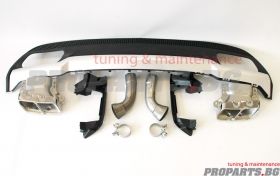 A45 AMG style rear diffuser with sport exhaust tips
