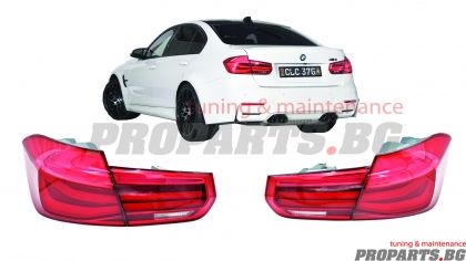 Червени M Performance фейслифтов тип стопове за BMW F30 3er 12-15