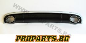 RS7 rear decorative diffuser with exhaust tips for Audi A7 10-14